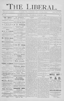 The Liberal, 3 Mar 1892