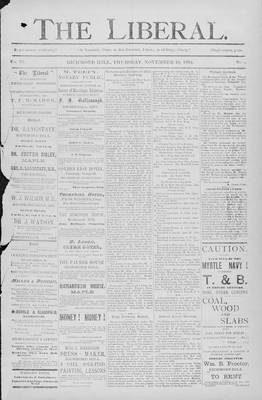 The Liberal, 10 Nov 1892