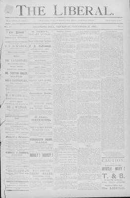 The Liberal, 17 Nov 1892