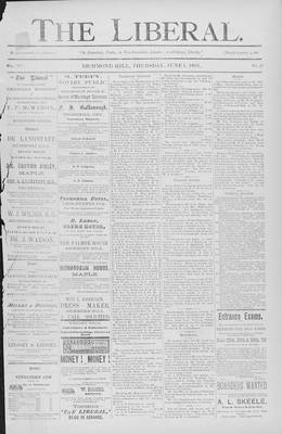 The Liberal, 1 Jun 1893