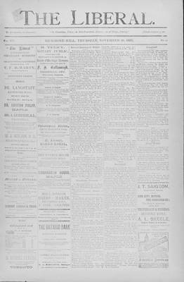 The Liberal, 30 Nov 1893