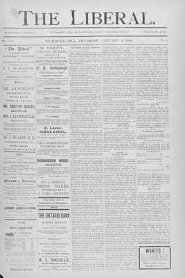 The Liberal, 4 Jan 1894