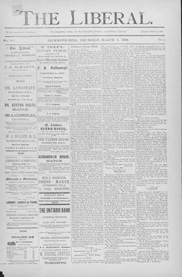 The Liberal, 1 Mar 1894