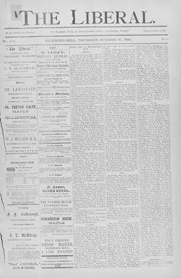 The Liberal, 25 Oct 1894