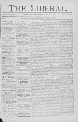 The Liberal, 7 Mar 1895