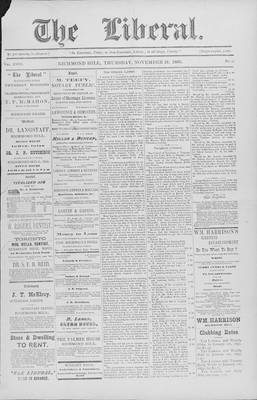 The Liberal, 21 Nov 1895