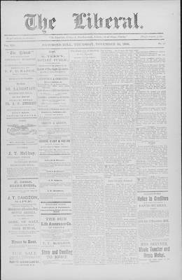 The Liberal, 26 Nov 1896