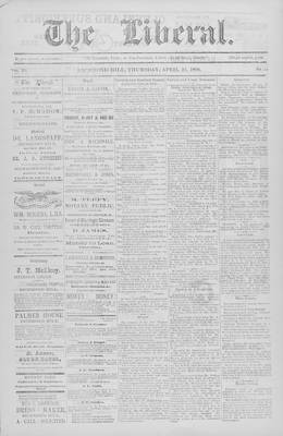 The Liberal, 28 Apr 1898