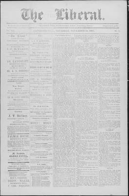 The Liberal, 10 Nov 1898