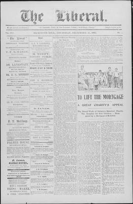 The Liberal, 15 Dec 1898