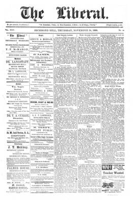 The Liberal, 16 Nov 1899