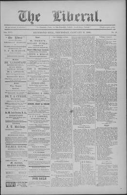 The Liberal, 11 Jan 1900