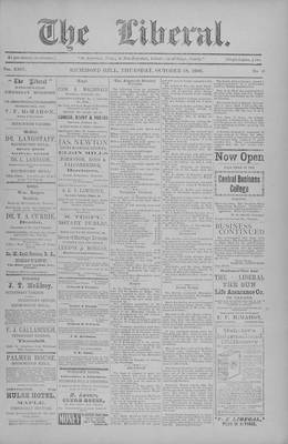 The Liberal, 18 Oct 1900