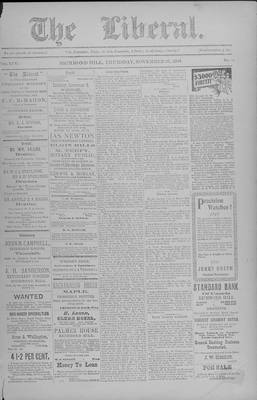 The Liberal, 26 Nov 1903