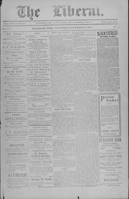 The Liberal, 3 Dec 1903