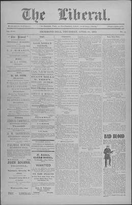 The Liberal, 28 Apr 1904