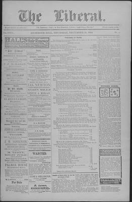 The Liberal, 22 Dec 1904