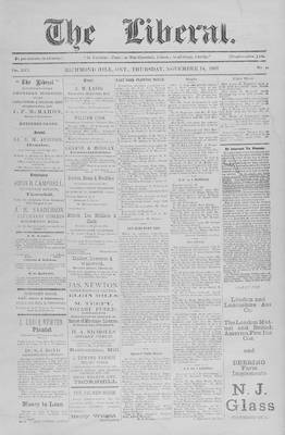 The Liberal, 14 Nov 1907