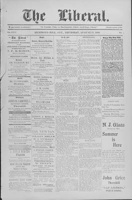 The Liberal, 13 Aug 1908