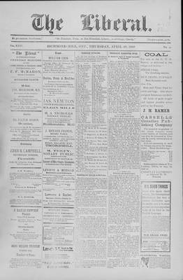 The Liberal, 29 Apr 1909