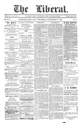 The Liberal, 18 Nov 1909