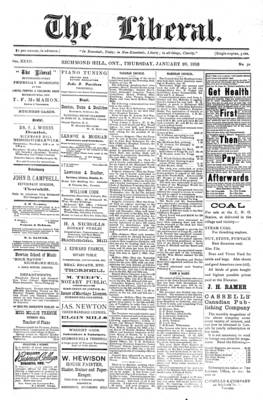 The Liberal, 20 Jan 1910