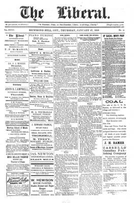 The Liberal, 27 Jan 1910