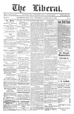 The Liberal, 10 Feb 1910