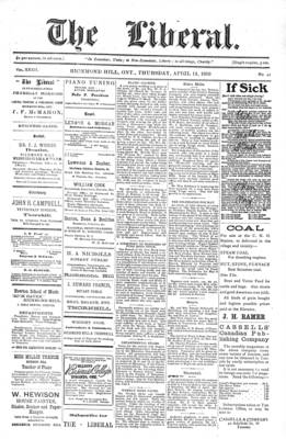 The Liberal, 14 Apr 1910