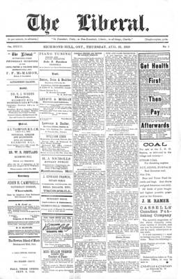 The Liberal, 25 Aug 1910