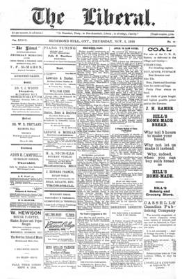 The Liberal, 3 Nov 1910