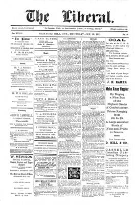 The Liberal, 19 Jan 1911