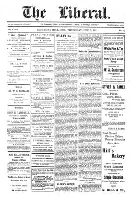 The Liberal, 7 Dec 1911