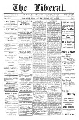 The Liberal, 28 Dec 1911