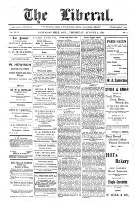 The Liberal, 1 Aug 1912