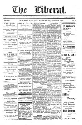 The Liberal, 28 Nov 1912