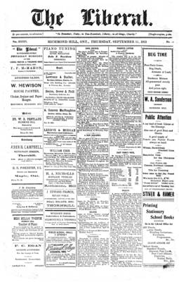 The Liberal, 11 Sep 1913