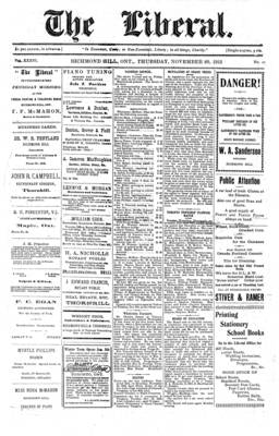 The Liberal, 20 Nov 1913