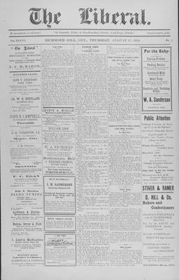 The Liberal, 13 Aug 1914