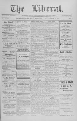 The Liberal, 17 Sep 1914