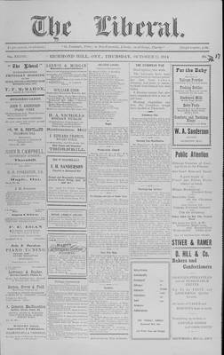 The Liberal, 15 Oct 1914