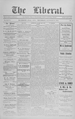 The Liberal, 29 Oct 1914