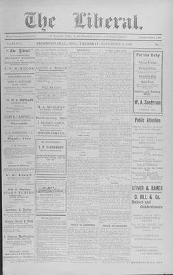 The Liberal, 26 Nov 1914