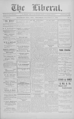 The Liberal, 17 Dec 1914