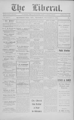 The Liberal, 24 Dec 1914