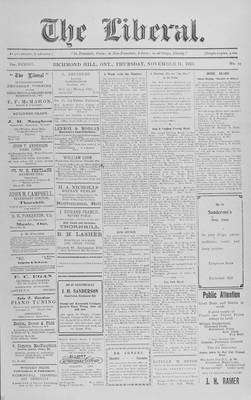 The Liberal, 11 Nov 1915