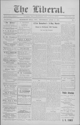 The Liberal, 13 Apr 1916