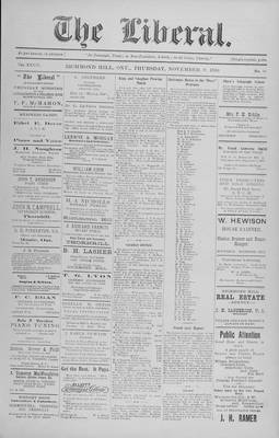 The Liberal, 9 Nov 1916