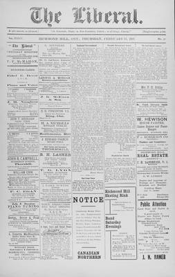 The Liberal, 15 Feb 1917