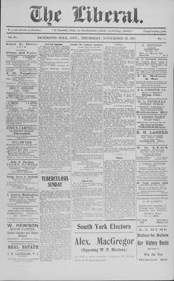 The Liberal, 22 Nov 1917